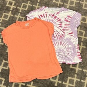 Cool Kids Orange and Purple Tie-Dye Shirts